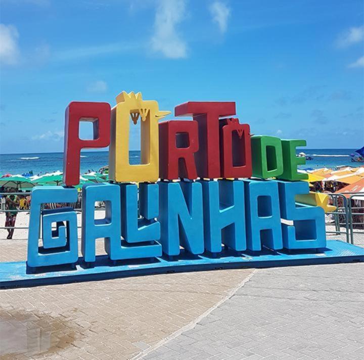 Lindo Apartamento Porto De Galinhas - Ipojuca - Com Churrasqueira E Piscina Kültér fotó